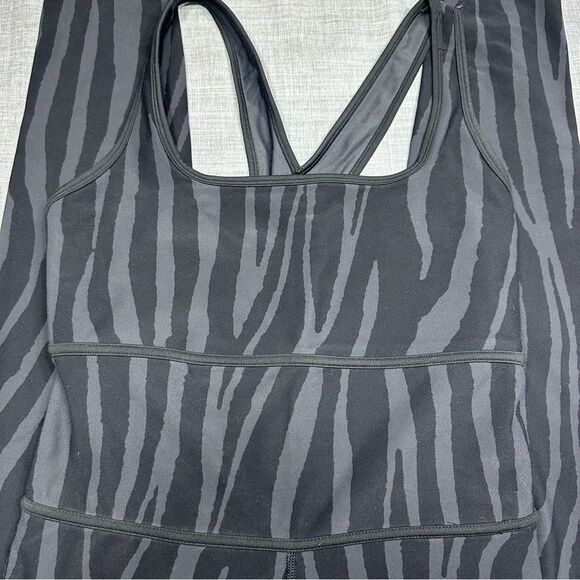 DVF for Target Racerback Active Jumpsuit Leotard Zebra Print Size M - Picture 5 of 9